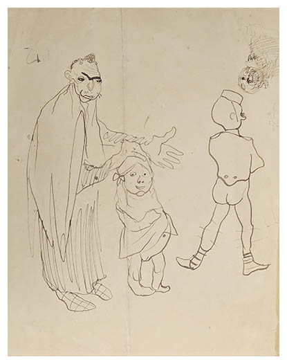 Jules Pascin Homme et enfants 1903